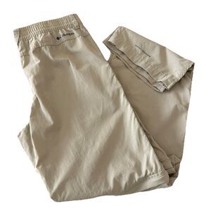 Columbia Youth L 14/16 Tan Convertible Hiking Pants Omni Shade Zip Off PFG Kids